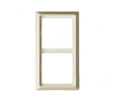 Busch-Jaeger Busch-Jaeger 2-voudig afdekraam voor wandcontactdoos spatwaterdicht wit (creme) 2102-32