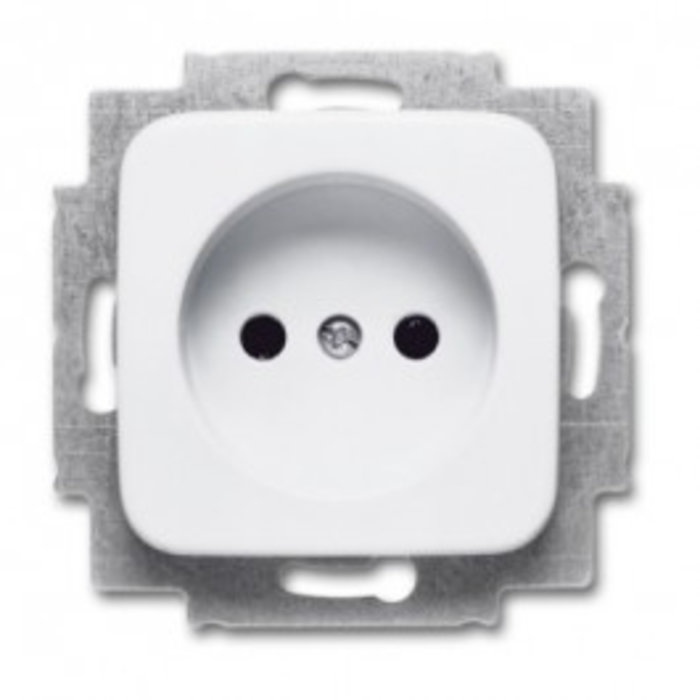 Busch-Jaeger Busch-Jaeger wandcontactdoos zonder randaarde 1V alpinwit (hagelwit) 2300 UC-214-500