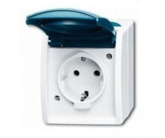 Busch-Jaeger Busch-Jaeger ocean enkele wandcontactdoos opbouw 20 EW-53-503