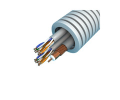 Preflex Preflex flexibele buis 20mm met Hirschmann coax-kabel en 2x UTP CAT.6 kabel 100 meter grijs
