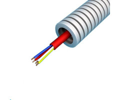 Preflex flexibele buis met brandalarmkabel YR-mb rood 4x0,8 mm en diameter 16 mm 100 meter