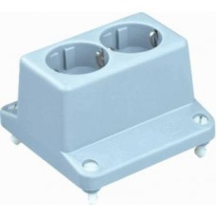 ABB Dubbele wandcontactdoos voor kabeldoos - 3640W2