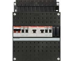 ABB ABB groepenkast 1-fase, 4 groepen, 2 Aardlekschakelaars 2-P, 1 hoofdschakelaar 2-P 40A