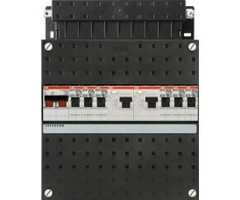 ABB ABB groepenkast 1-fase, 6 groepen, 2 Aardlekschakelaars 2-P, 1 hoofdschakelaar 2-P 40A