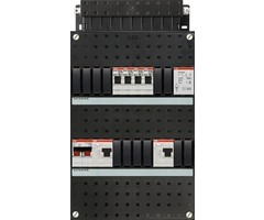 ABB ABB groepenkast 1-fase, 4 groepen, 2 Aardlekschakelaars 2-P, 1 beltrafo, 1 hoofdschakelaar 2-P