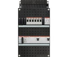 ABB ABB groepenkast 3-fase, 6 groepen, 2 Aardlekschakelaars 4-P, 1 beltrafo, 1 hoofdschakelaar 4-P 40A
