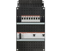 ABB ABB groepenkast 3-fase, 8 groepen, 2 Aardlekschakelaars 4-P, 1 hoofdschakelaar 4-P
