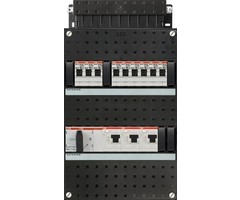 ABB ABB groepenkast 3-fase, 9 groepen, 3 Aardlekschakelaars 2-P, 1 hoofdschakelaar 4-P 40A