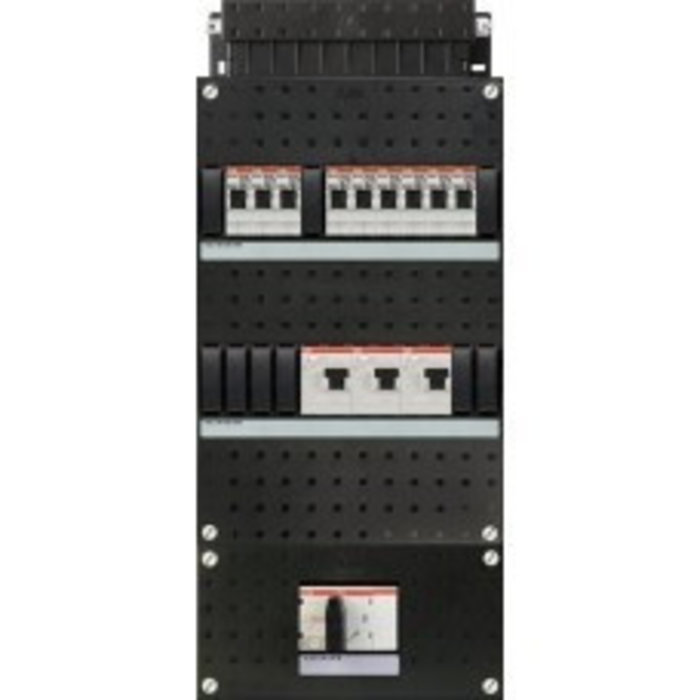 ABB ABB groepenkast 3-fase, 9 groepen, 3 Aardlekschakelaars 2-P, 1 hoofdschakelaar 4-P 40A