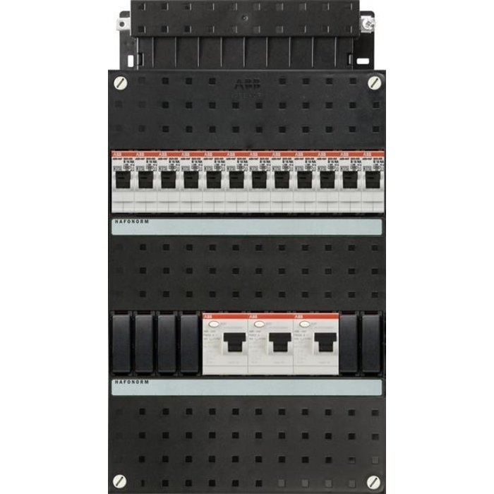 ABB ABB groepenkast 1/3-fase, 12 groepen, 3 Aardlekschakelaars 2-P