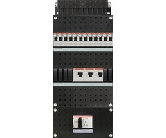 ABB ABB groepenkast 3-fase, 12 groepen, 3 Aardlekschakelaars 2-P, 1 hoofdschakelaar 4-P 40A