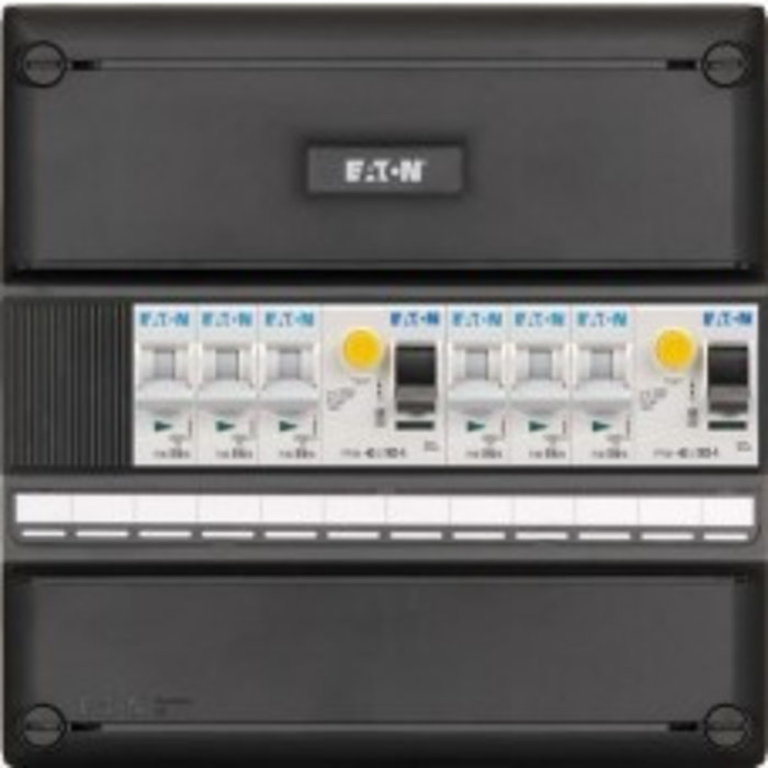 Eaton Eaton groepenkast 1-fase, 6 groepen, 2 Aardlekschakelaars 2-P, Systeem 55