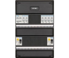 Eaton Eaton groepenkast 1-fase, 6 groepen, 2 Aardlekschakelaars 2-P, 1 fornuisgroep 2x230V, Systeem 55 I-62G14F0-0S-64