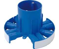 ABB HAF Abb Centraaldoos rond, 80MM hoog 10x16/19MM rondom