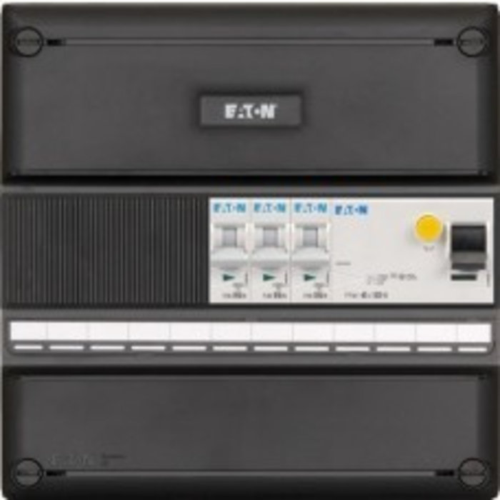 Eaton Eaton groepenkast 3-fase, 3 groepen, 1 Aardlekschakelaars 4-P, systeem 55 I-31G3400-0S-44