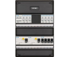 Eaton Eaton groepenkast 3-fase, 7 groepen, 2 Aardlekschakelaars 4-P, 1 fornuisgroep 2x230V, 1 hoofdschakelaar 4-P, systeem 55 - I-72V34F0-HS-64