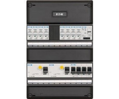 Eaton Eaton groepenkast 3-fase, 8 groepen, 2 Aardlekschakelaars 4-P, 1 beltrafo, 1 hoofdschakelaar 4-P, systeem 55 I-82G340T-HS-64