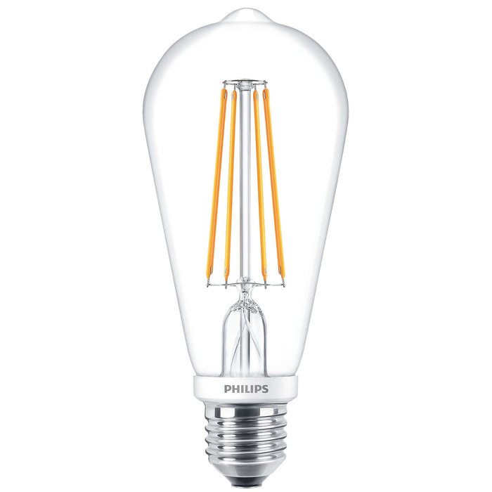 Philips Philips CLASSIC LEDBULB EDISON 7W-60W E27 ST64 827 CL DIMBAAR