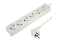 VB Extend Tafelcontactdoos 6 voudig wit 1.5 meter RA 3500W