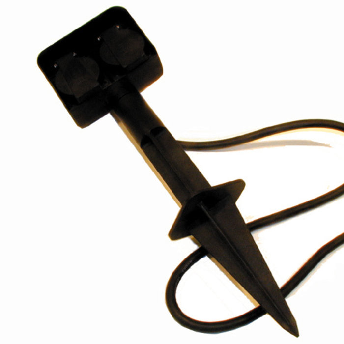 VB Extend VB Extend Dubbele Tuincontactdoos Op Spie - 1.5 Meter Snoer