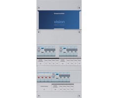 Hager Hager groepenkast 3-fase 9 groepen, 3 Aardlekschakelaars 2-P, 1 hoofdschakelaar 4-P 40A VKG333L