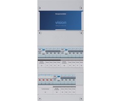 Hager Hager groepenkast 3-fase 12 groepen, 3 Aardlekschakelaars 2-P, 1 hoofdschakelaar 4-P 40A VKG444L