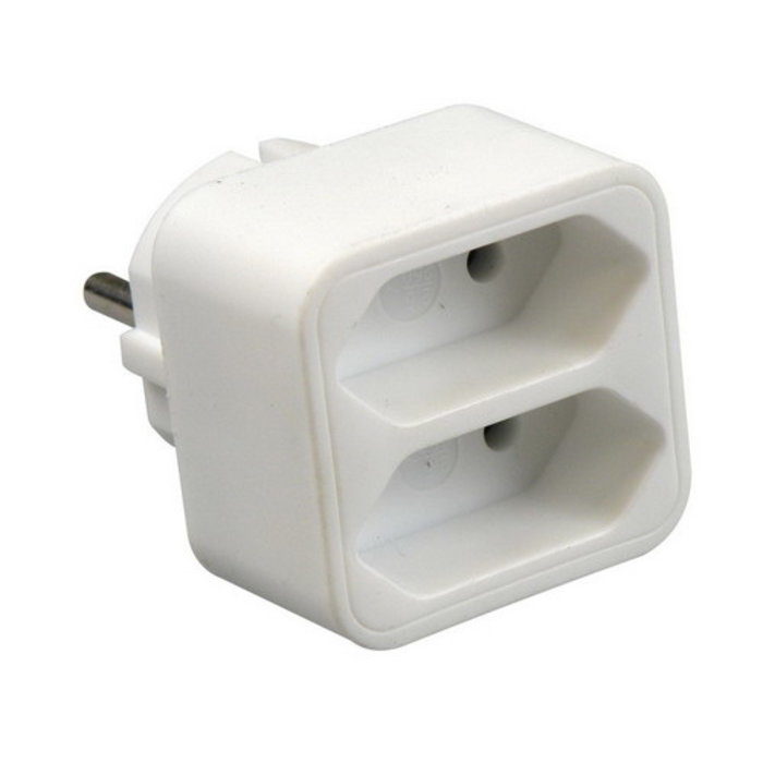 VB Extend Euro stopcontact splitter 2 voudig wit verticaal