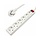 Tafelcontactdoos 6 voudig wit 1,5 meter met schakelaar RA 2500W