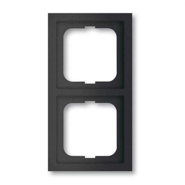 Busch-Jaeger Busch-Jaeger Future Linear 2-voudig afdekraam MAT Zwart 1722-885K