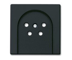 Busch-Jaeger Busch-Jaeger Future Linear centraalplaat KPN / PTT MAT Zwart 2767-885-503