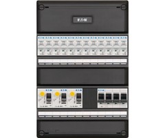 Eaton Eaton groepenkast 3-fase, 12 groepen, 3 Aardlekschakelaars 2-P, 1 hoofdschakelaar 4-P, systeem 55 - I123V3400-HS-64