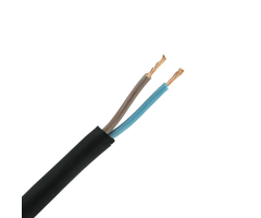 VMVL snoer H05VV-F zwart 2 x 1 mm2 rol 100 meter