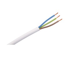 VMVL snoer H05VV-F wit 3 x 1 mm2 rol 100 meter