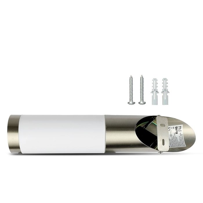 V-tac wandlamp E27 roestvrij staal diagonale bevestiging IP44 voor tuin SKU-8623