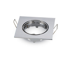 V-tac Inbouw spot verstelbaar 50mm vierkant chroom