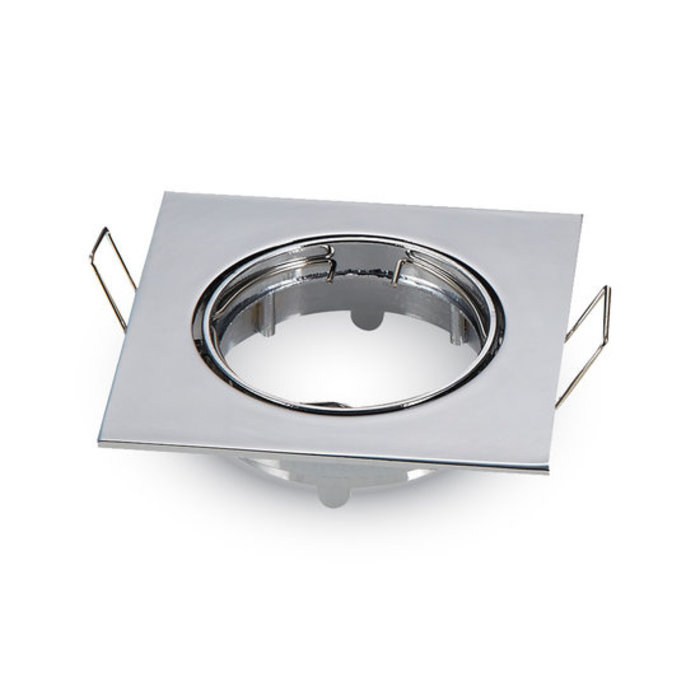 V-tac Inbouw spot verstelbaar 50mm vierkant chroom
