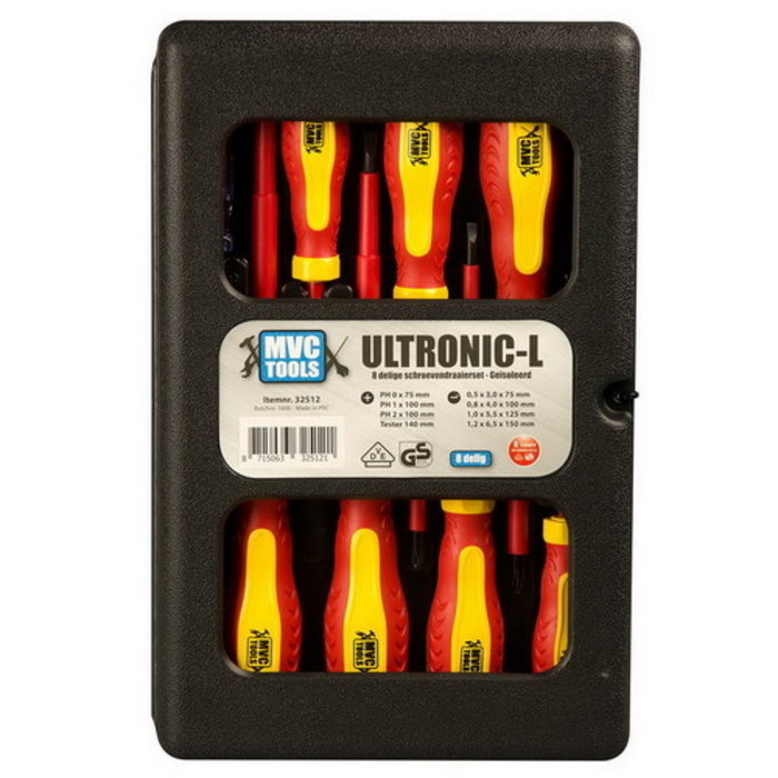 MVC Tools MVC Tools schroevendraaierset 8-delig in koffer - 32512
