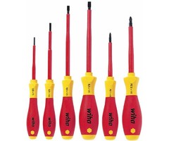 Wiha Wiha schroevendraaierset SoftFinish VDE 6-delig Plat, Kruiskop Pozidriv - 22025477