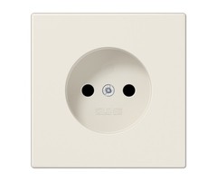 Jung Jung LS Range wandcontactdoos zonder randaarde crème - LS911N