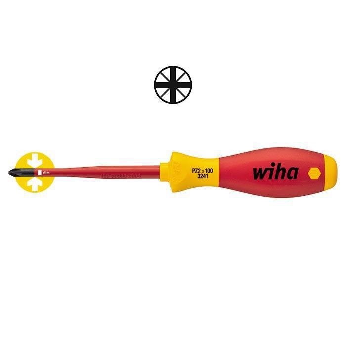 Wiha Wiha schroevendraaier Softfinish electric slimfix pozidriv 3241 pz2x10 - 22035396
