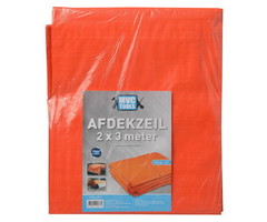 MVC Tools Prof bouwzeil/afdekzeil 2 x 3 meter ORANJE 150gr