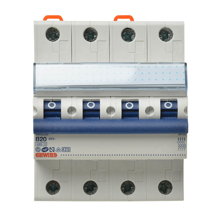 Gewiss Gewiss MCB installatieautomaat B karakteristiek 20a 4P krachtgroep - GW92288
