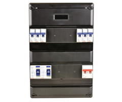 Gewiss groepenkast 6X16A 2x aardlekschakelaar + hoofdschadelaar 2P 1Fase