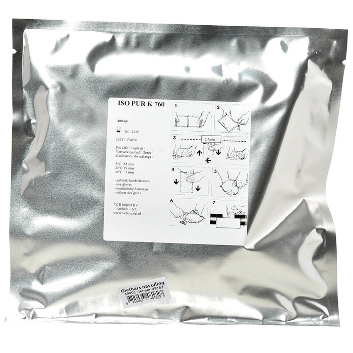 Navulling los giethars zwart 400cc