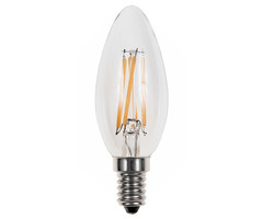 Glow LED Filament kaars 5W-40W E14 2700K C35 470lm dimbaar
