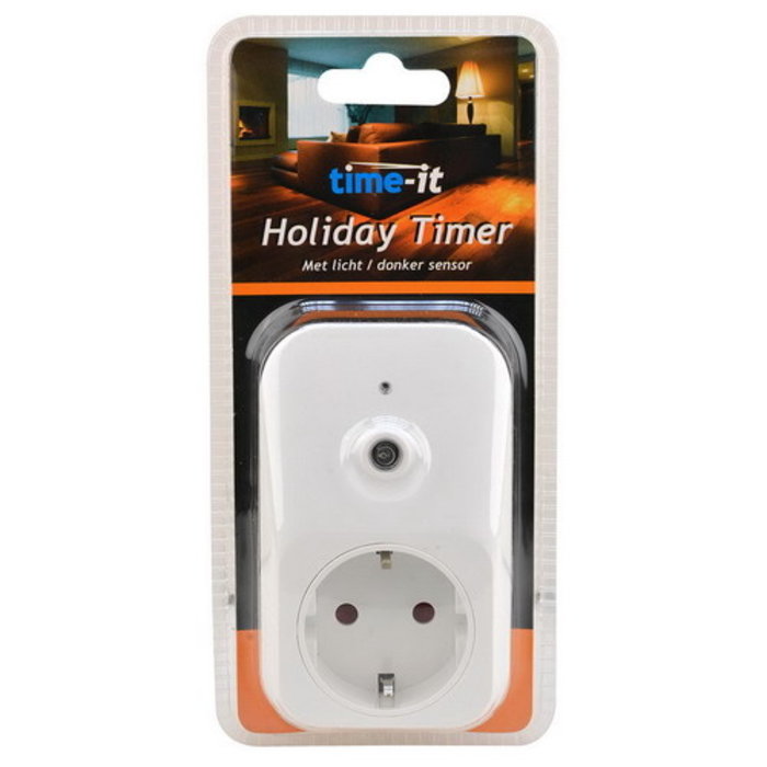 TIME-IT Vakantieschakelaar + licht/donker sensor