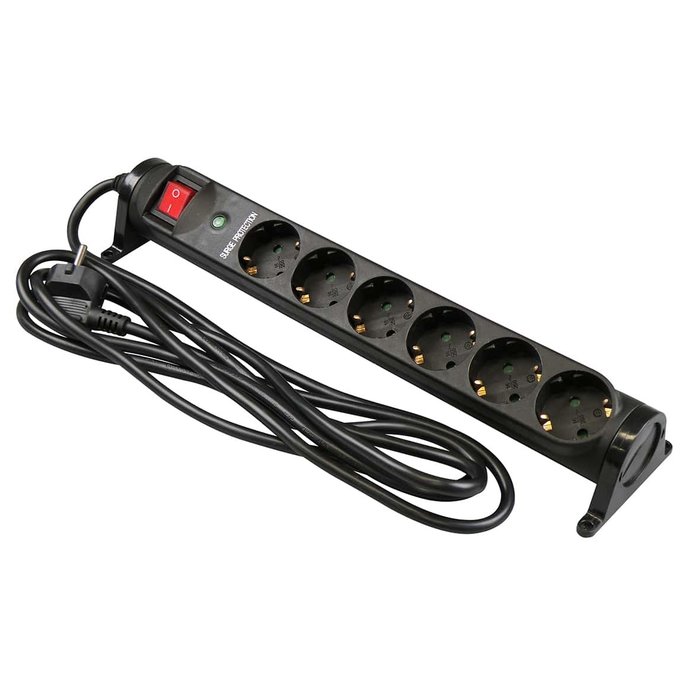 VB Extend VB Extend Tafelcontactdoos 6V Draaibaar 3meter 3x1,5mm zwart monteerbaar (61058)