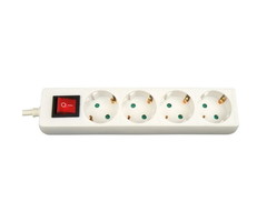 VB Extend Tafelcontactdoos 4V + RA 1,5 meter 3x1,0mm wit + schakelaar