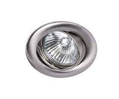 LumiParts Inbouwspot kantelbaar Ø50mm lamp Aluminium geborsteld