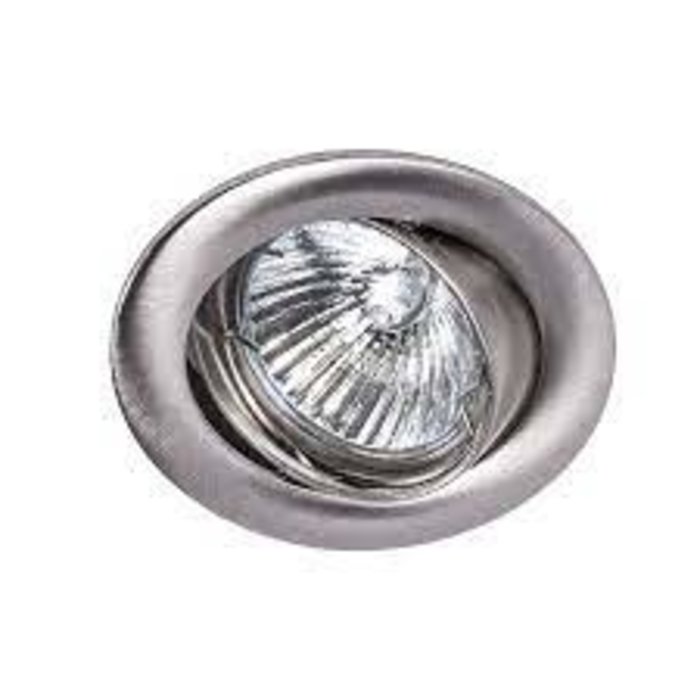 LumiParts Inbouwspot kantelbaar Ø50mm lamp Aluminium geborsteld
